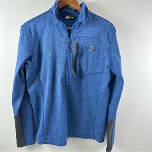 The North Face Canyonlands Blue Pullover 1/2 Zip Fleece Sweatshirt Men's Size M